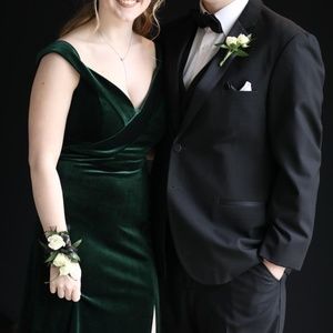 Green Dress - prom, evening